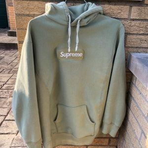 Supreme Box Logo Hoodie Sage 2017